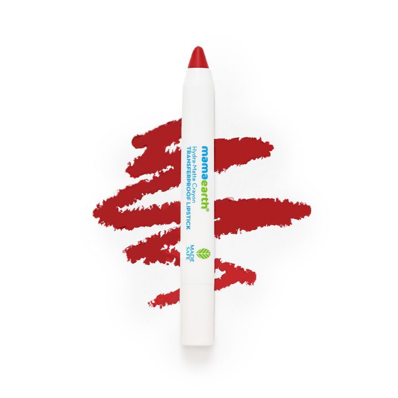 Mamaearth Hydra-matte Crayon Transferproof Lipstick With Argan Oil - Raspberry Red