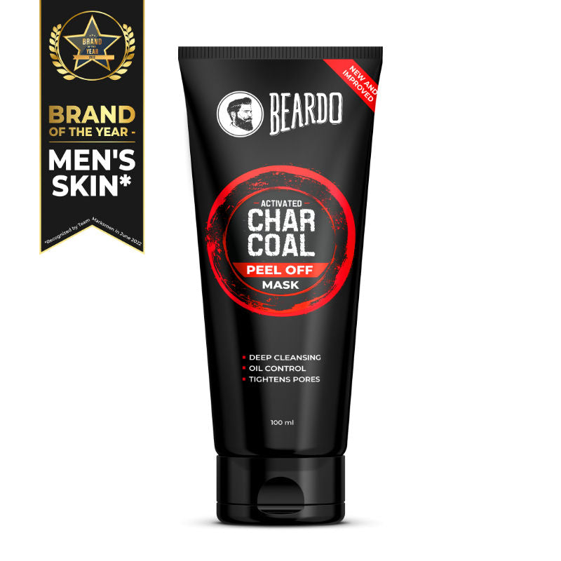 Beardo Activated Charcoal Peel Off Mask for Men (100g)