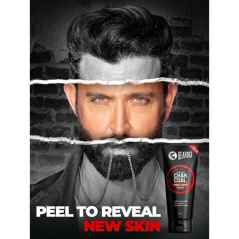 Beardo Activated Charcoal Peel Off Mask for Men (100g)