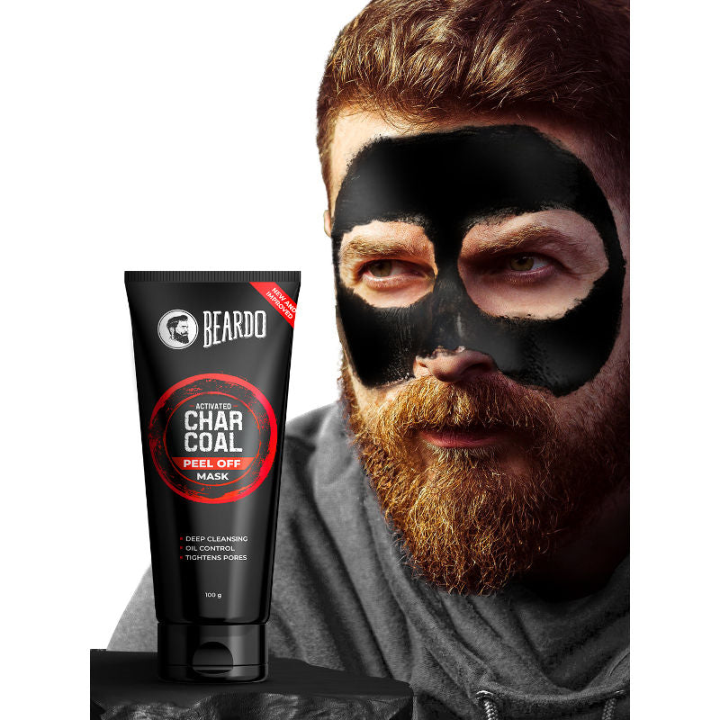 Beardo Activated Charcoal Peel Off Mask for Men (100g)