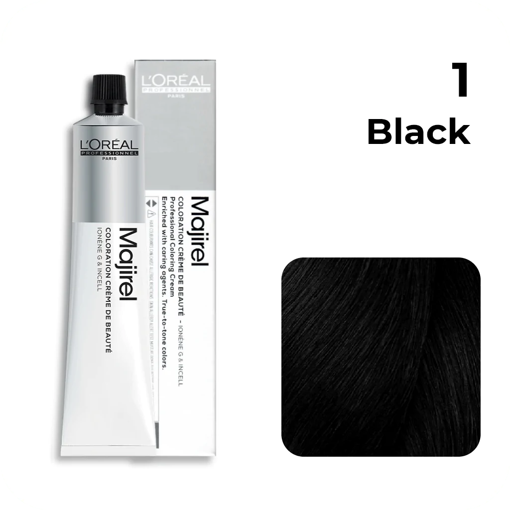 Loreal Professional Majirel Hair Color 50G 1 Black