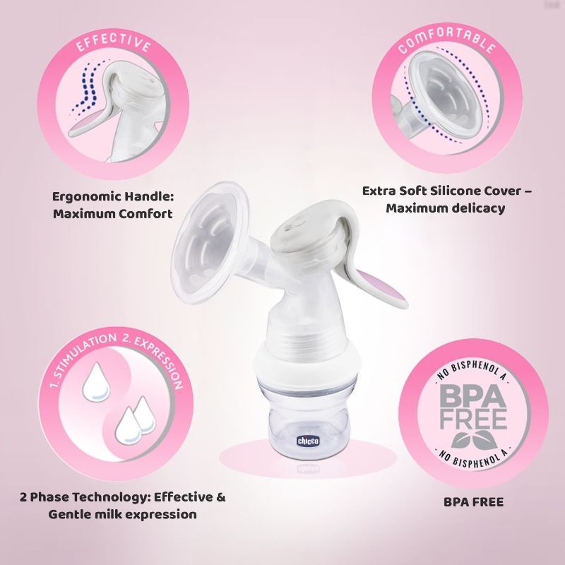 Chicco Manual Breast Pump Nat Feeling