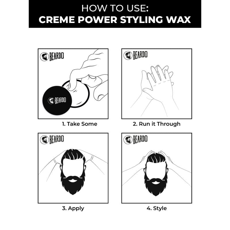 Beardo Creme Power Hair Styling Wax for Men (75gm)