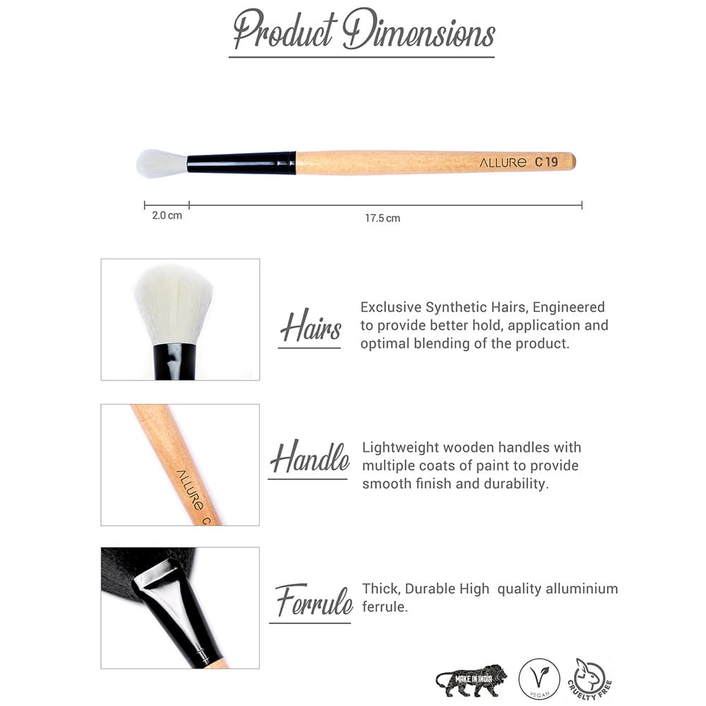 Allure Classic Makeup Brush (Eye Brush C-19 )-2