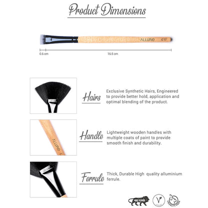 Allure Classic Makeup Brush ( Flat Blending Brush C-17)-2