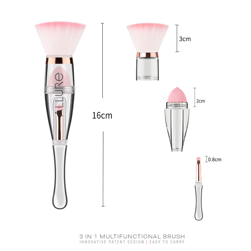 Allure 3 in 1 Multi Functional Face Brush