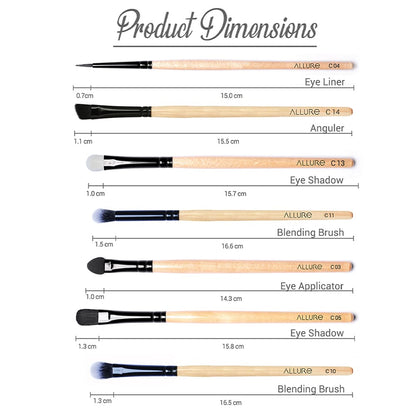 Allure Classic Eyes Makeup Brush Set Of 19 (Acke-19)-2