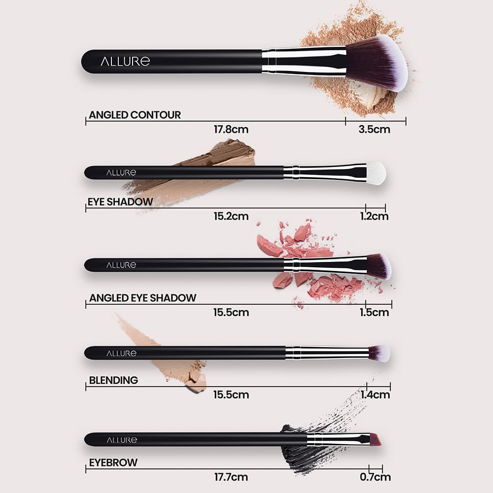 Allure Professional Makeup Brush Set Of 05 (Ssk-05)-2