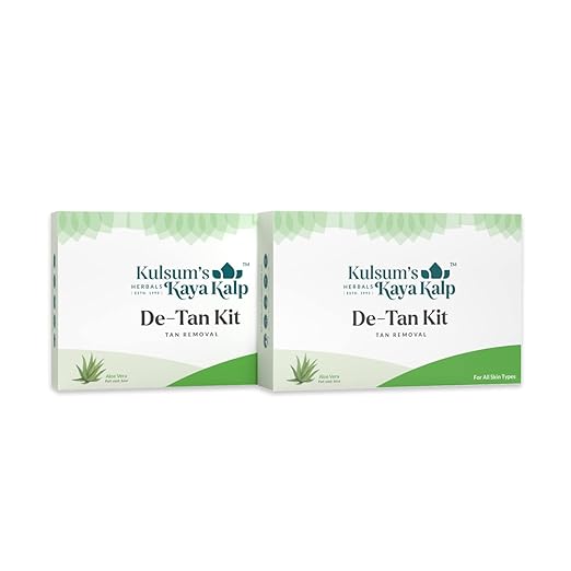 Kulsum's Kaya Kalp Herbals Combo Of De Tan Kit, All Skin Types,75g