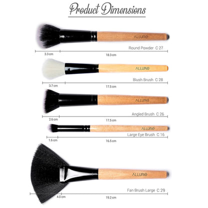 Allure Classic Makeup Brush Set Of 10 (Ackf-10)-4