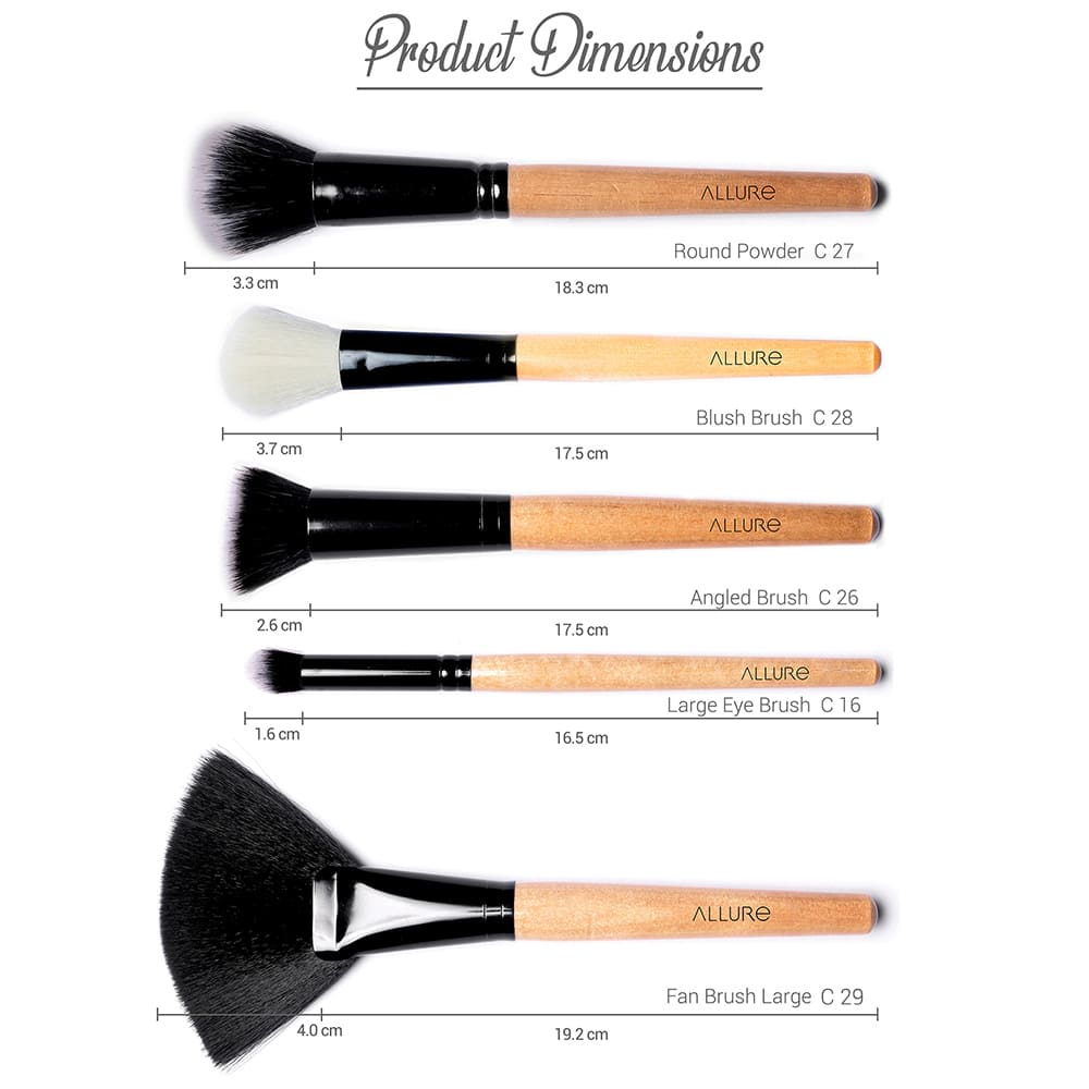 Allure Classic Makeup Brush Set Of 10 (Ackf-10)-4