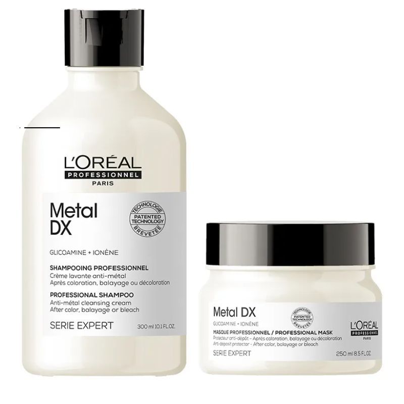 Loreal Professional Metal Dx Shampoo & Hair Mask Combo Serie Expert Pack of 2