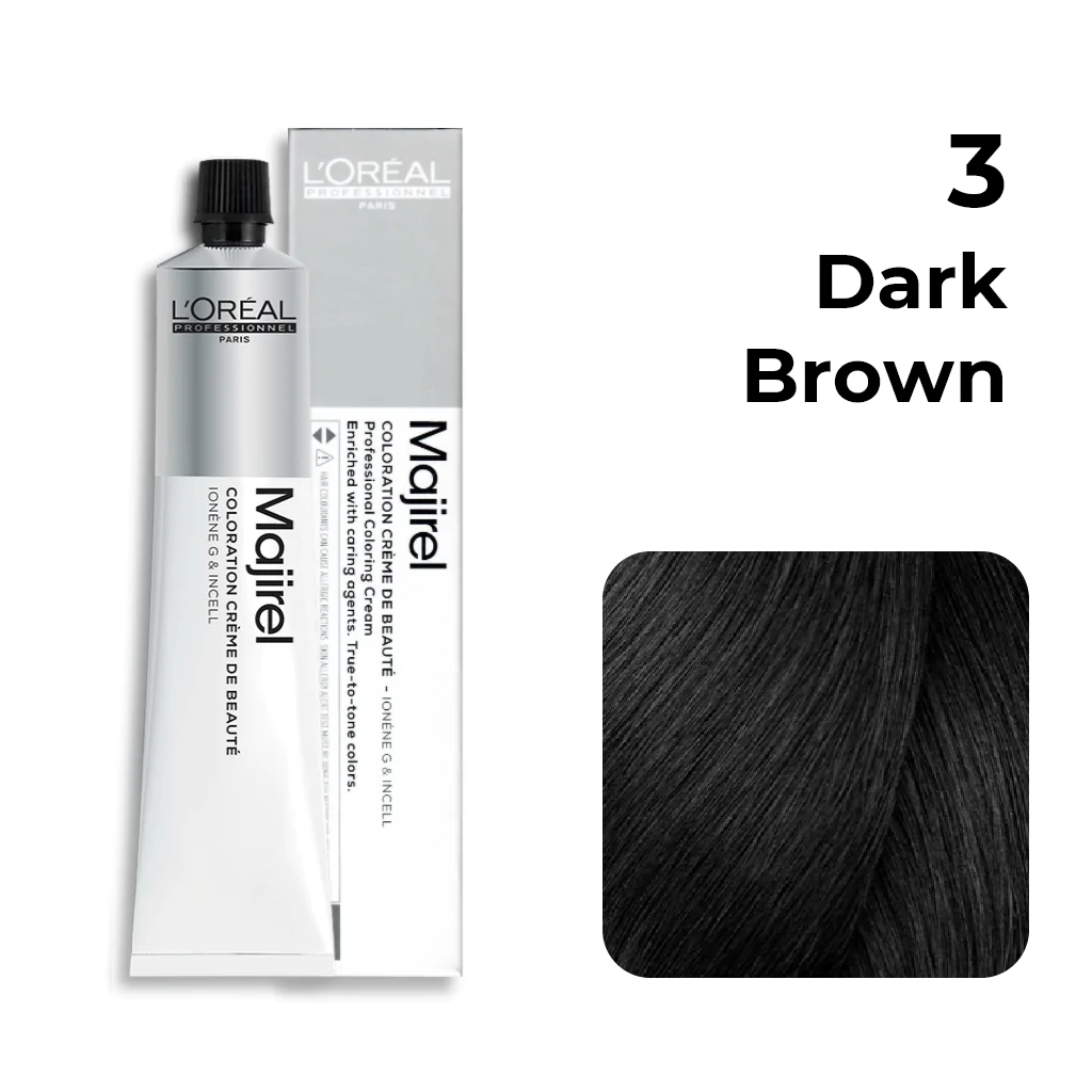 Loreal Professional Majirel Hair Color 50G 3 Dark Brown