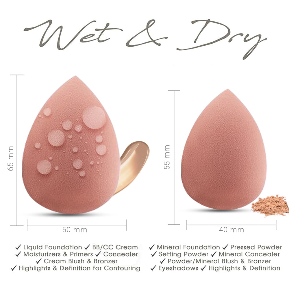 Allure Makeup Blender Sponge - Drop Brown-3