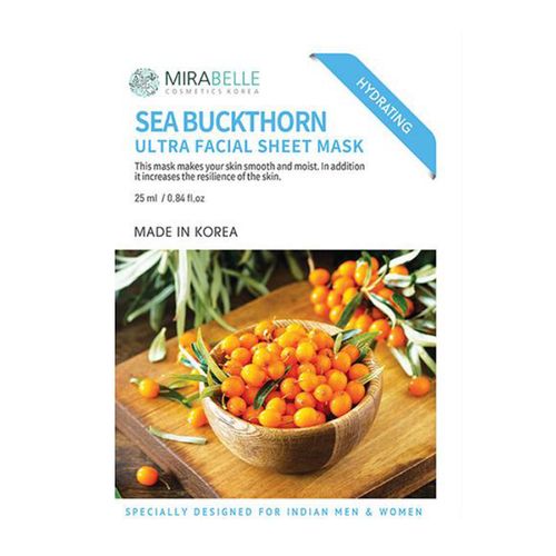 Mirabelle Sea Buckthorn Ultra Facial Sheet Mask, 25 ml