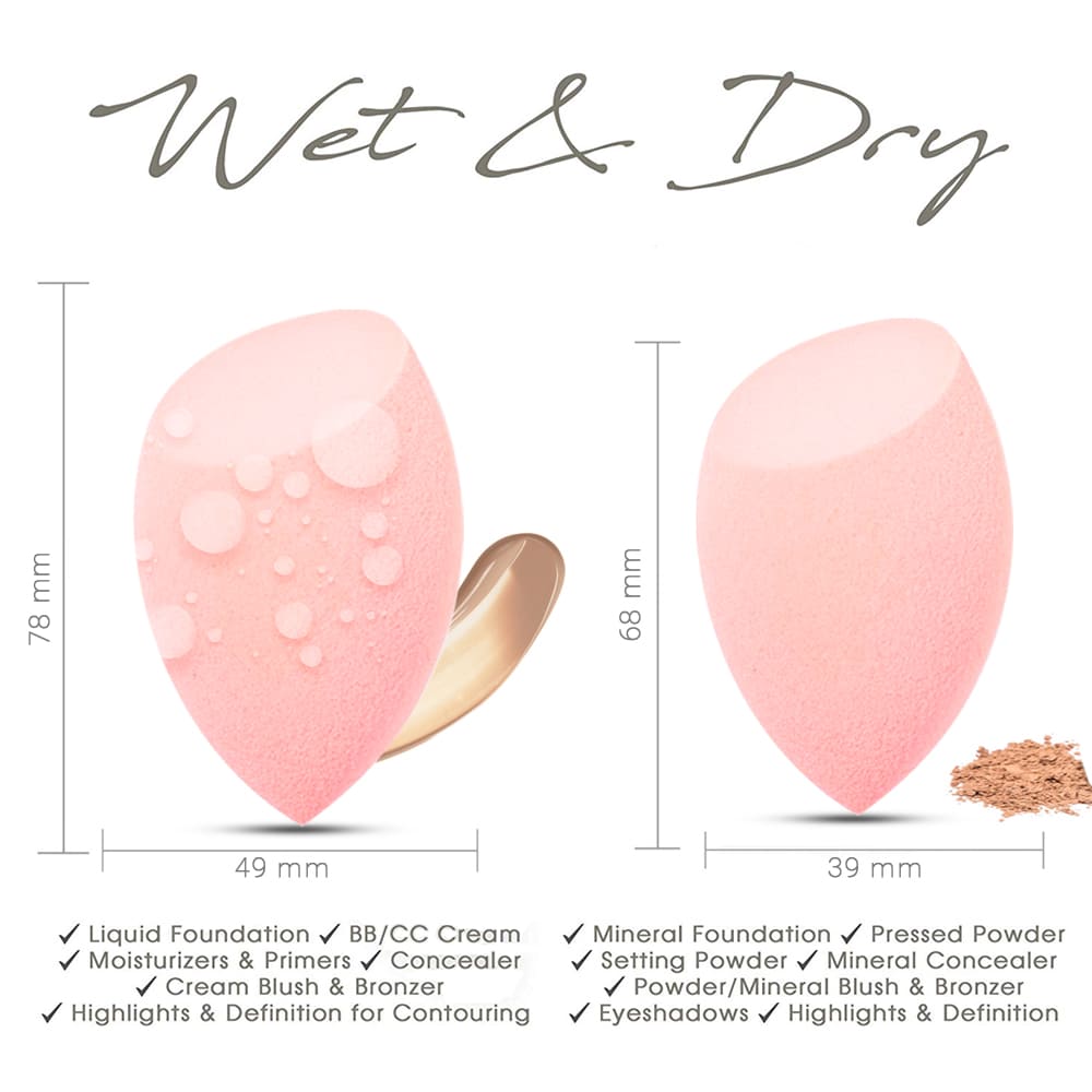 Allure Makeup Blender Sponge - Peach-3