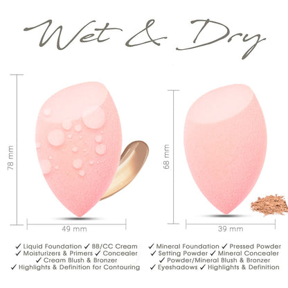 Allure Makeup Blender Sponge - Peach-3