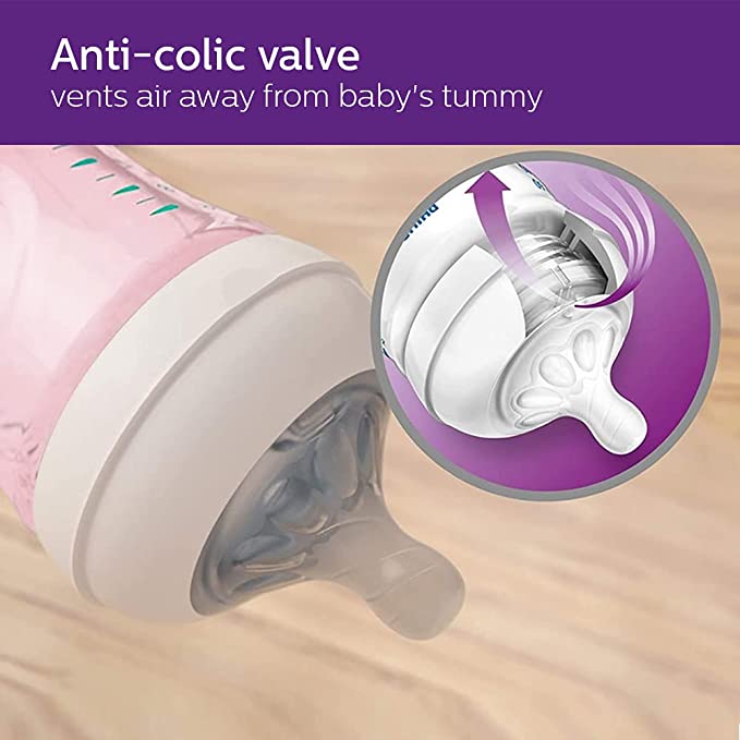 Philips Avent Natural 2. 0 Pink Feeding Bottle 260Ml Scf034/10-4