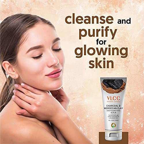 VLCC Charcoal & Moroccan Clay Deep Purifying Scrub (90gm)