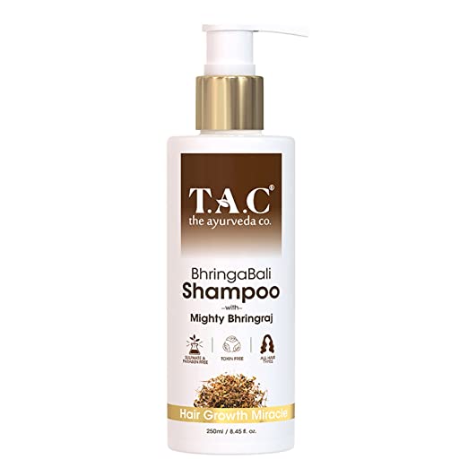TAC - The Ayurveda Co. Bhringabali Hair Shampoo for Hairfall Control, Anti Dandruff with Bhringraj  (250 ml)
