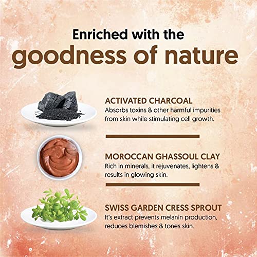 VLCC Charcoal & Moroccan Clay Deep Purifying Scrub (90gm)