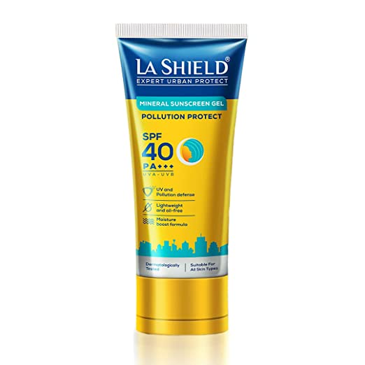 La Shield Pollution Protect Mineral Sunscreen Gel Spf 40, 50 g