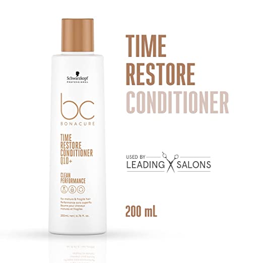 Schwarzkopf Professional Bonacure Time Restore Hair Conditioner Q10+ - 200 m