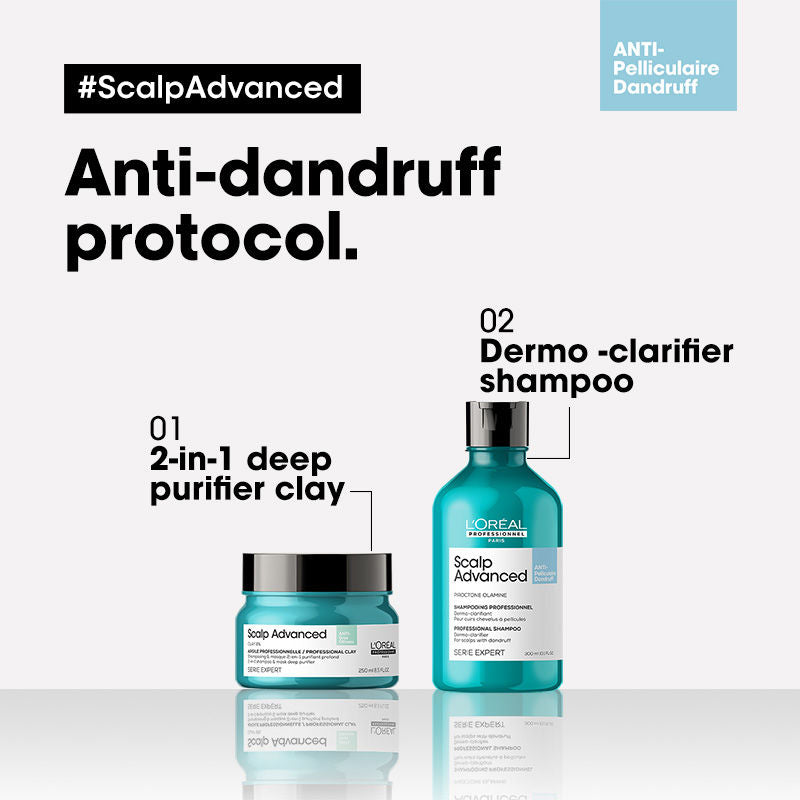 Loreal Instant Clear Pure Shampoo Formerly Scalp Advanced Anti-Dandruff Dermo Clarifier 300ml
