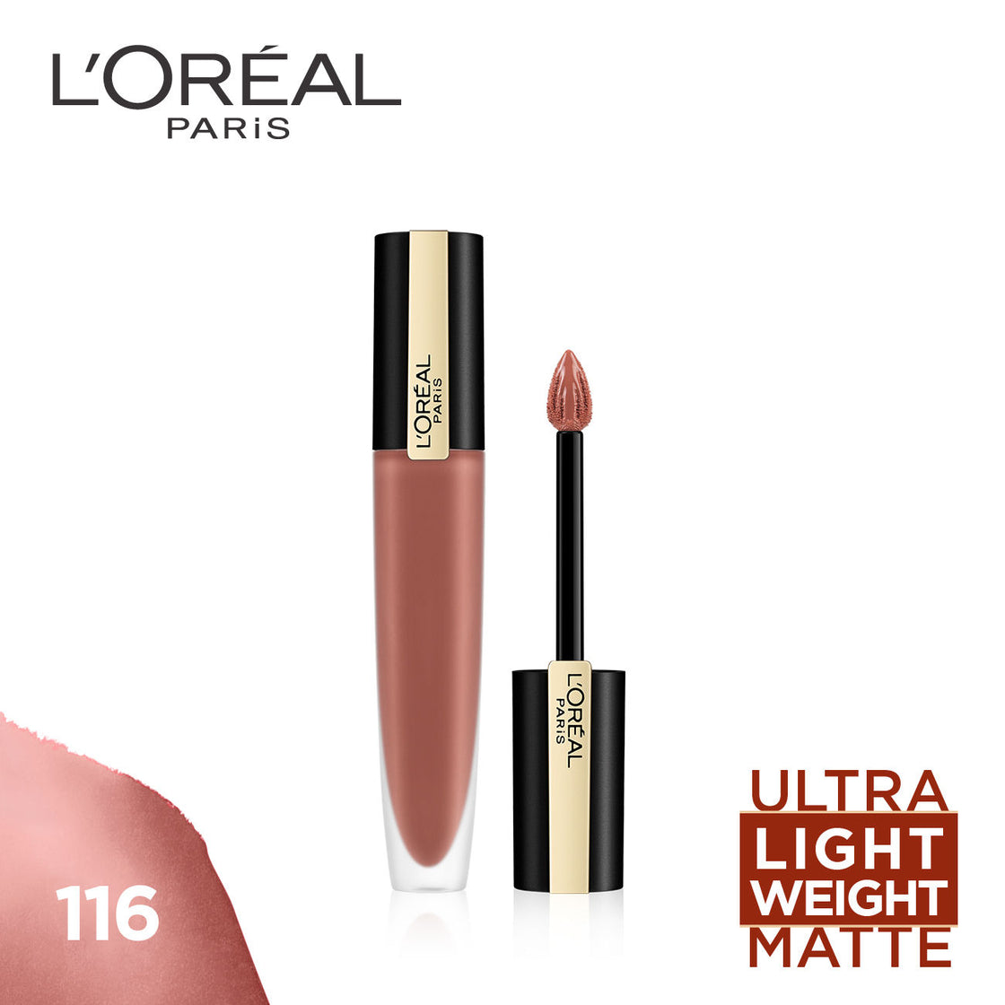 Loreal Paris Rouge Signature Matte Liquid Lipstick - 116 I Explore (7ml)