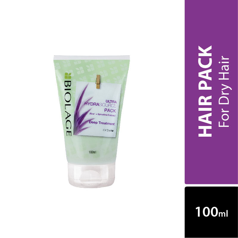 Matrix Biolage Ultra HydraSource Deep Treatment Pack for Dry Hair- Multi-Use Hair Mask- Paraben Free 100ml