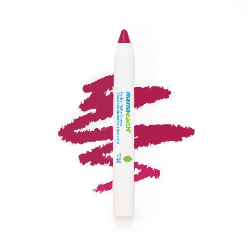 Mamaearth Hydra-matte Crayon Transferproof Lipstick With Argan Oil - Passionfruit Wine