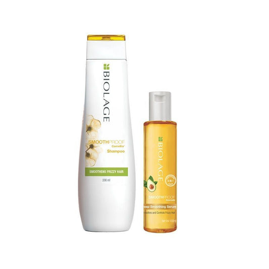 Matrix Biolage Smoothproof Shampoo + Smoothproof Serum - For Frizz-Free Hair 200ML+100ML