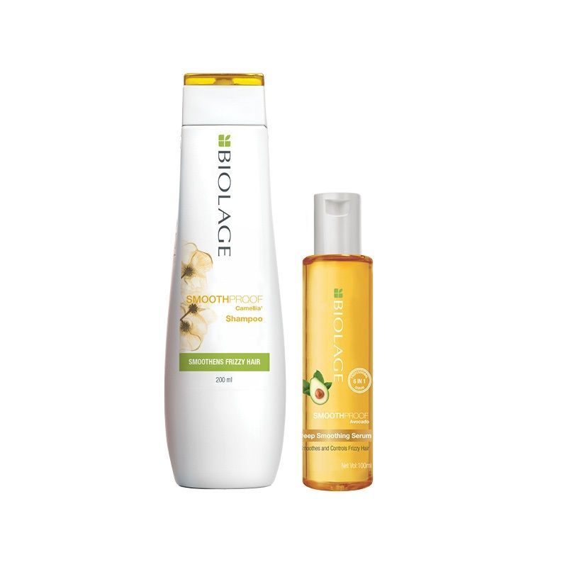 Matrix Biolage Smoothproof Shampoo + Smoothproof Serum - For Frizz-Free Hair