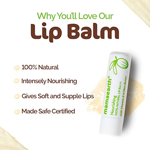 Mamaearth Nourishing Lip Balm 100% Natural with Vitamin E and Shea Butter - 3 g-4