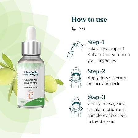 Kulsum's kayakalp Kakadu Plum Face Serum For Intensive Skin Brightening With Vitamin C  (30 ml)