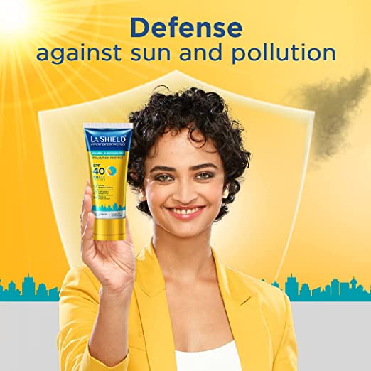 La Shield Pollution Protect Mineral Sunscreen Gel Spf 40, 50 g Pack of 2