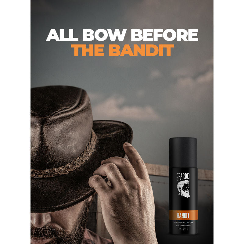 Beardo Bandit Perfume Body Spray For Men (120ml)