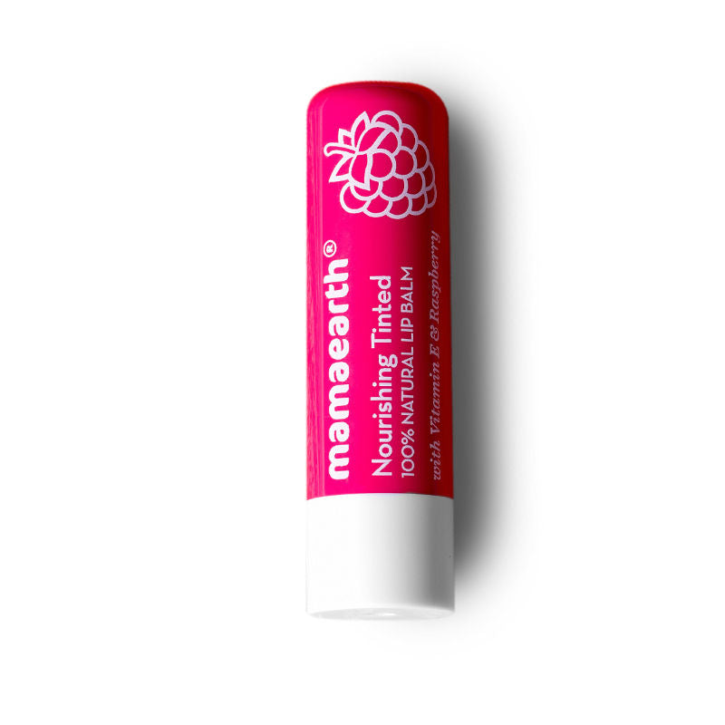 Mamaearth Nourishing Tinted 100% Natural Lip Balm - Raspberry