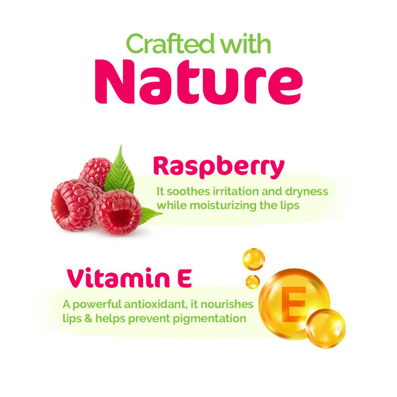 Mamaearth Nourishing Tinted 100% Natural Lip Balm - Raspberry-3