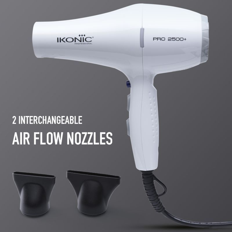 Ikonic Professional HD 2500+ Pro Dryer (White)