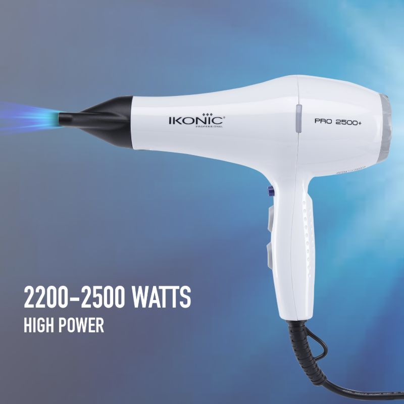 Ikonic Professional HD 2500+ Pro Dryer (White)