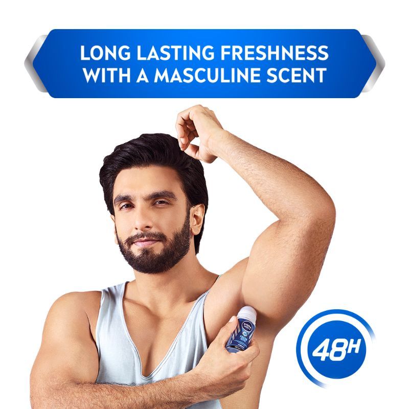 Nivea Men Deodorant Roll On Fresh Active, 48h Long lasting Freshness