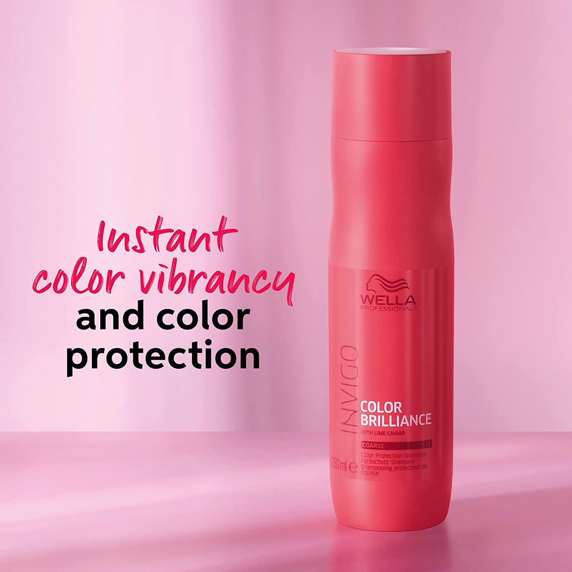 Wella Professionals Invigo Color Brilliance Shampoo | 250 ml | Colour Protecting Hair Cleanser for Coloured, Treated, Fine/Normal Hair | With Lime Caviar