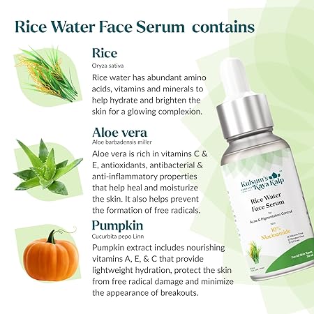 Kulsum's kayakalp Rice Water Face Serum 30ml
