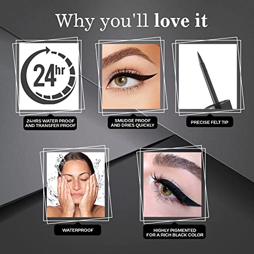Roll Over Image To Zoom In Faces Canada Beyond Black Long Stay Liquid Eye Liner Black 2.5 Ml-4