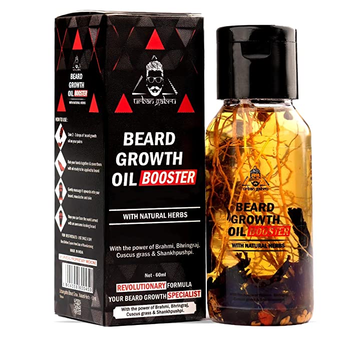 Urban gabru Beard Booster Oil with Natural Herbs Hair Oil