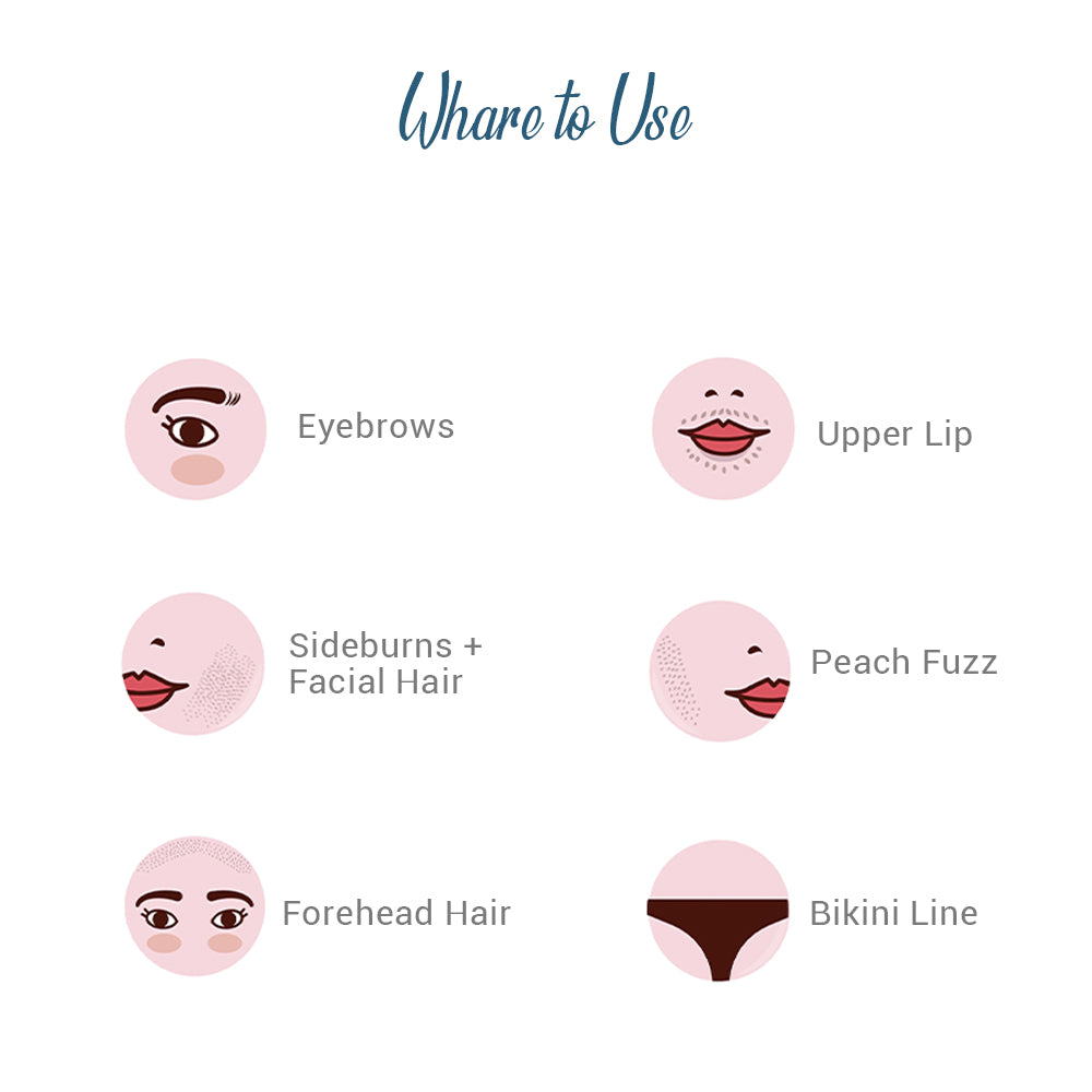 Allure Foldable & Reusable Face & Eyebrow Razor For Women (3 Pcs)-3