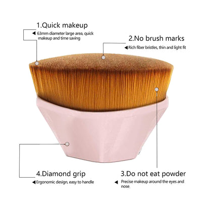 Allure Foundation Brush - Pink-3