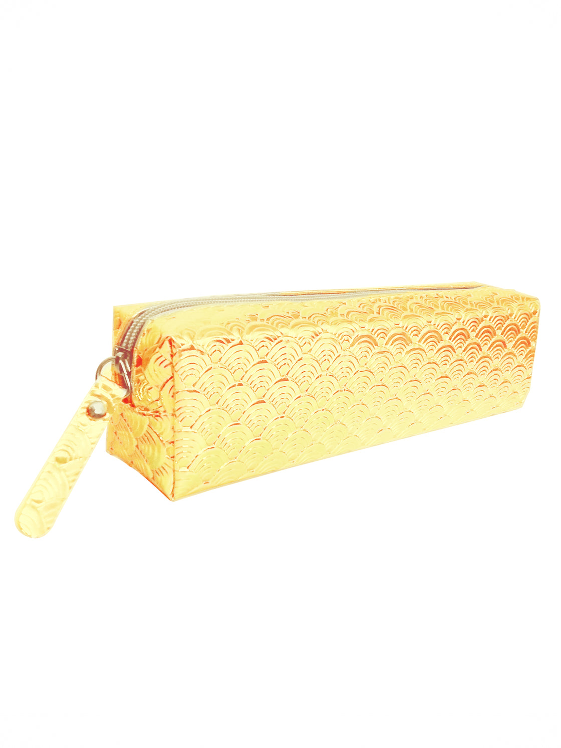 Allure Shiny Cosmetic Pouch - Yellow