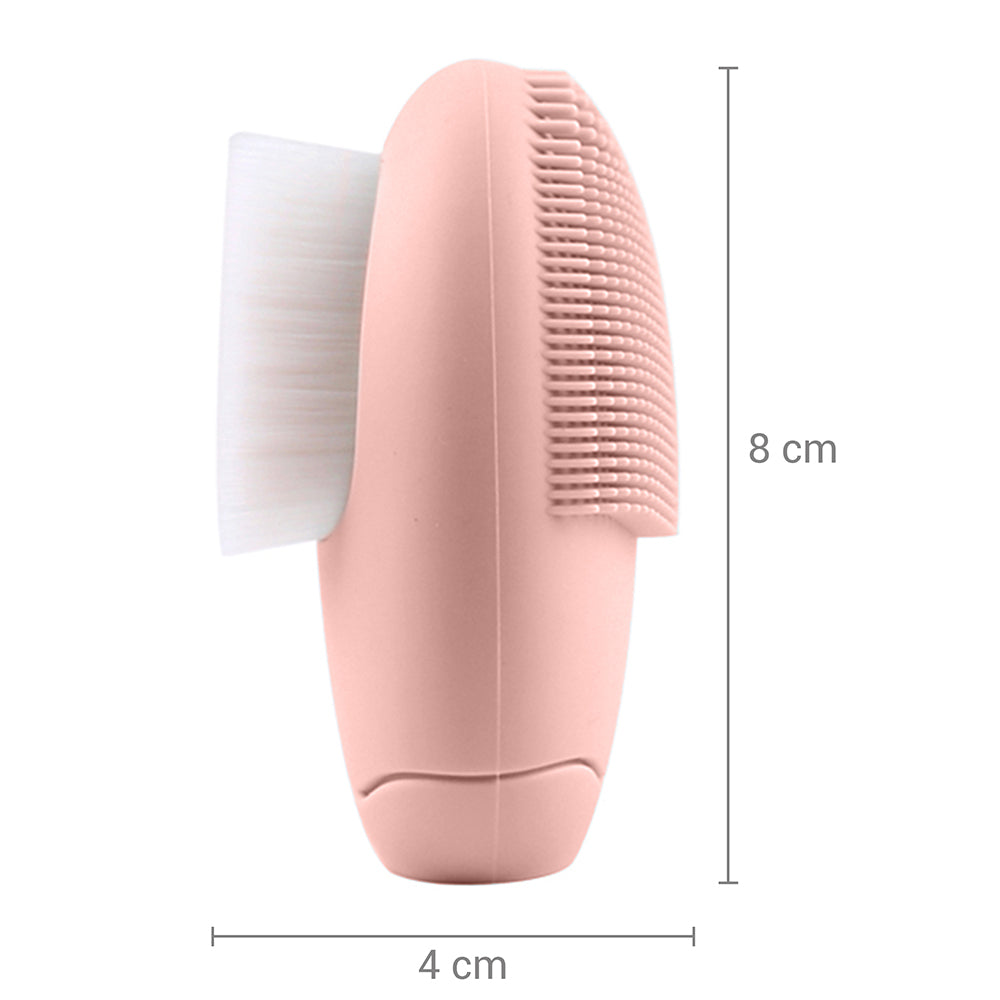 Allure Facial Cleansing Brush, 2-In-1 Manual Face Brush - Pink-5